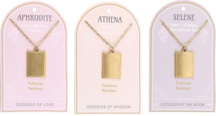 Actual product image Something Different Goddess Energy Necklace & Keyring Set (Pack of 6) (Nickel-free)