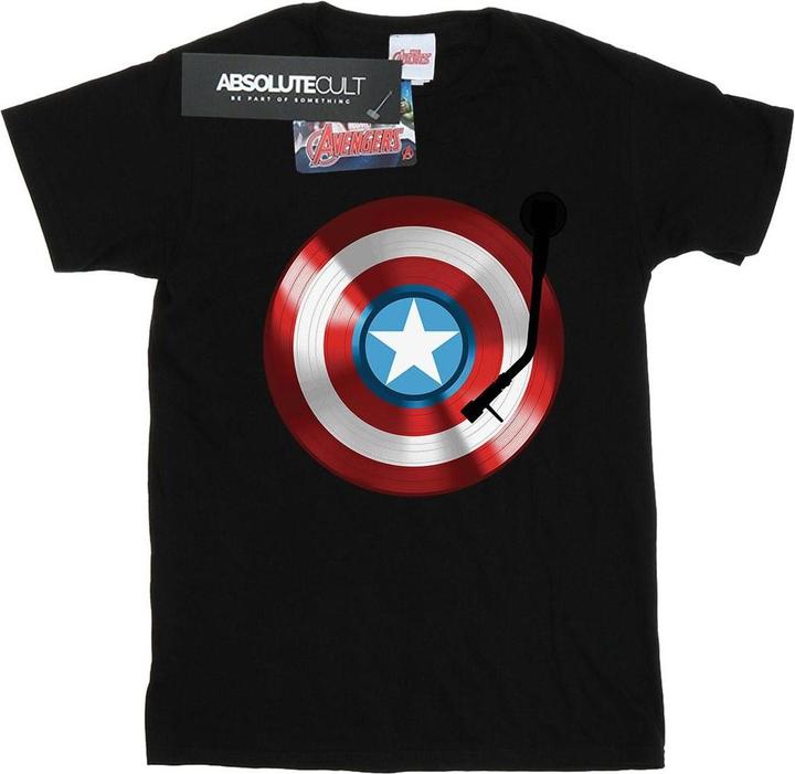 Captain America Plattenspieler TShirt