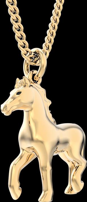 Immagine prodotto MTM Collana di cavalli (Ottone, Oro 18 carati, 43 cm)