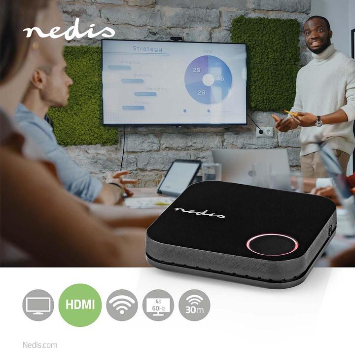 Immagine prodotto Nedis Ricevitore Wireless HDMI™ | WLAN | 2400 MHz | 30,0 m (linea di vista) | 4K@60Hz | 0,04 Gbps | PVC