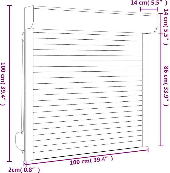 Actual product image VidaXL Helin (100 x 100 cm)