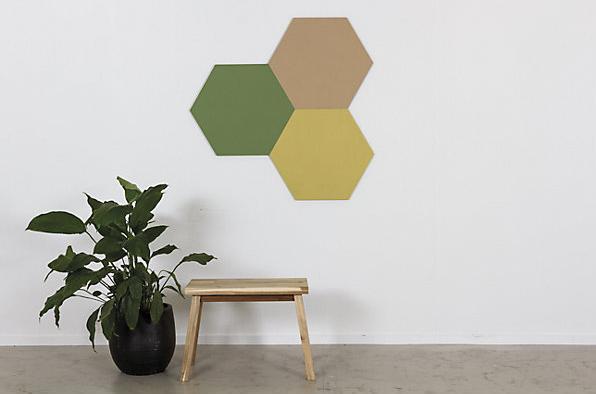 Actual product image Chameleon Design pinboard hexagonal (Bulletin board)