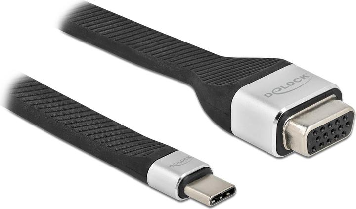Produktbild Delock FPC Flachbandkabel USB Type-C™ zu VGA (DP Alt Mode) 13 cm (USB Typ-C, 13 cm)