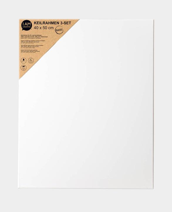 Produktbild I Am Creative Keilrahmen 3-Set BASIC (50 x 40 cm)