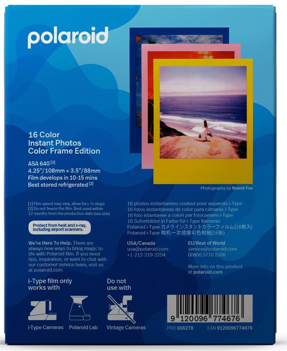 Produktbild Polaroid Film i-Type Color 16Bilder 2x8 Bilder,Summer Edition Double