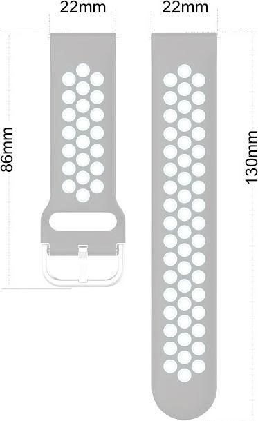 Image du produit Cbx IDAIR Bracelet de montre en silicone 22mm (22 mm, Silicone)