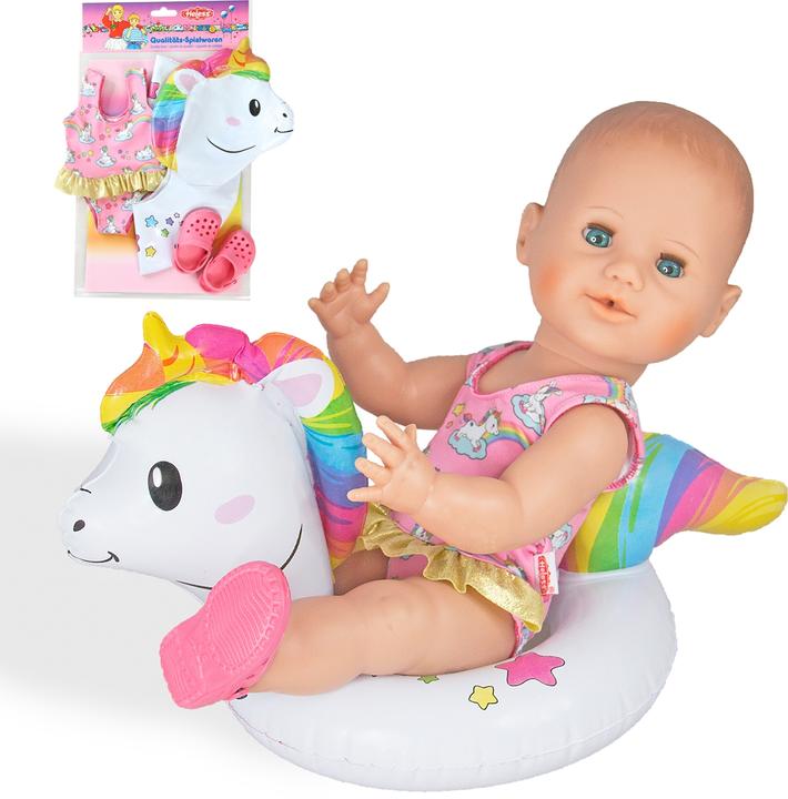 Produktbild Heless Puppen Schwimmset Einhorn
