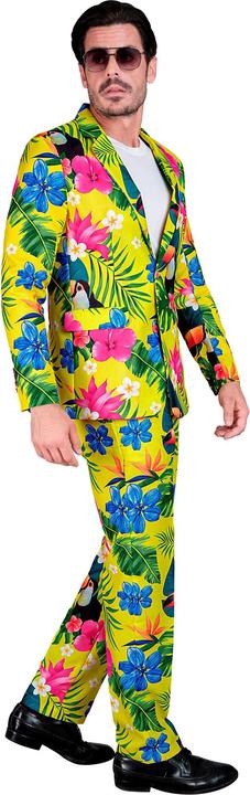 Produktbild Widmann Party Fashion Anzug mit Neon Tropen Muster Jackett & Hose (L)