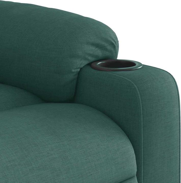 Immagine prodotto VidaXL Poltrona massaggiante elettrica con ausilio per la risalita Tessuto verde scuro