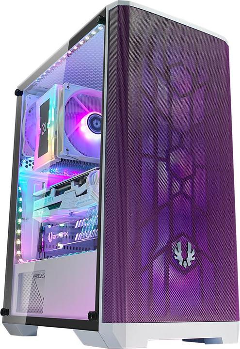 BitFenix Nova Mesh SE TG ARGB Midi Tower, Tempered Glass - white/purple (ATX, mATX, Mini-ITX)