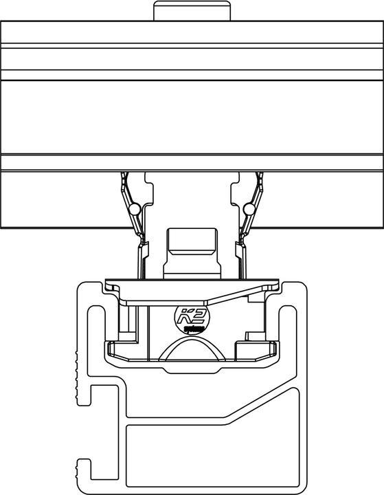 Actual product image K2 Universal end clamp