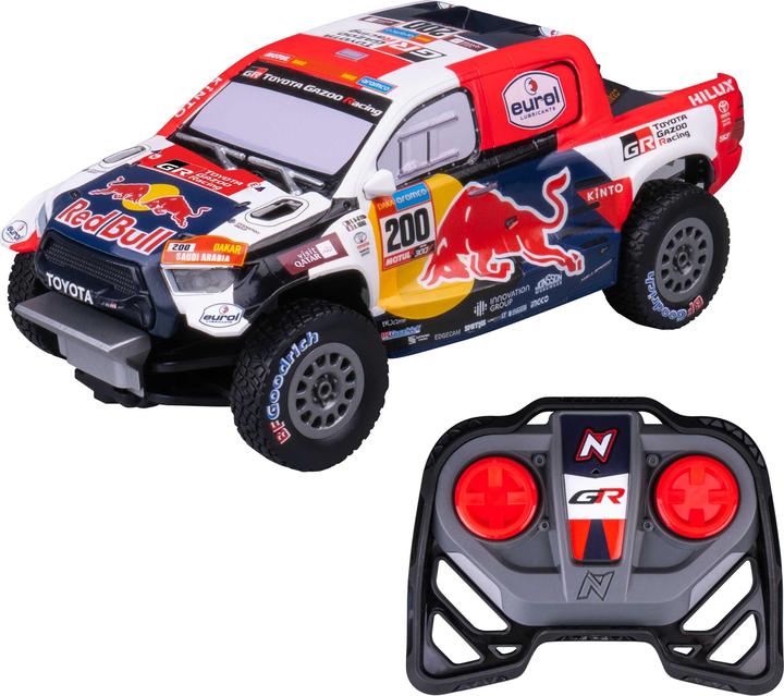 Immagine prodotto Nikko RC 10591 Night Mode Toyota Gazoo Dakar, auto da rally Red Bull telecomandata, realistica Det