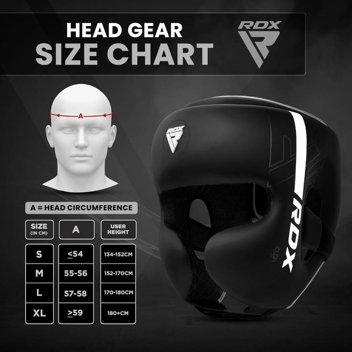 Actual product image Rdx Head Guard F6 Matte White-S (S)