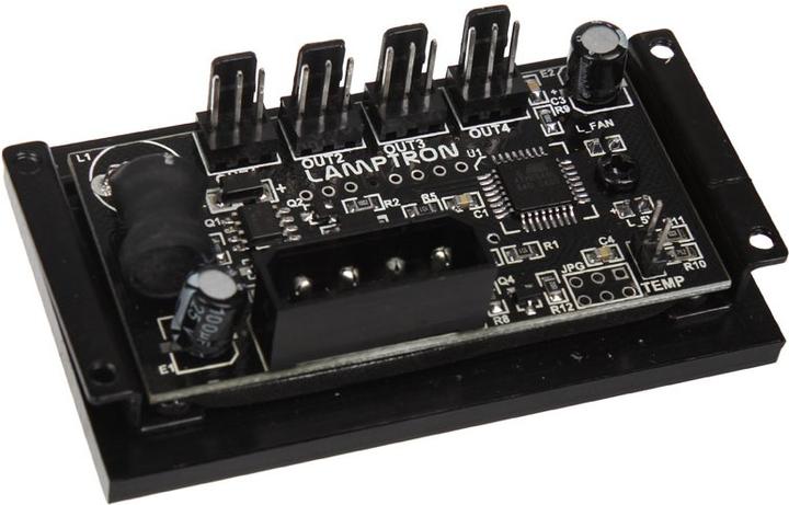 Produktbild Lamptron CCM30 Lite Lüftersteuerung - schwarz (4 Lüfter)