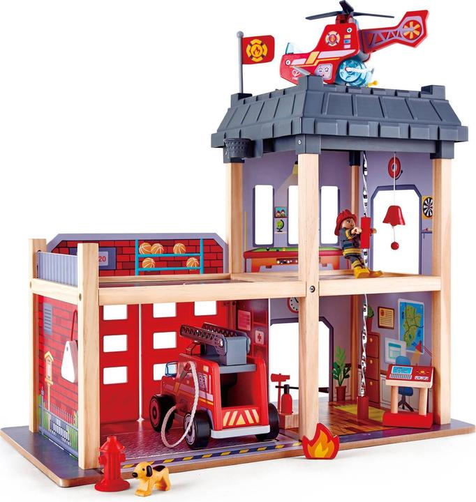 Actual product image Hape Big city fire station