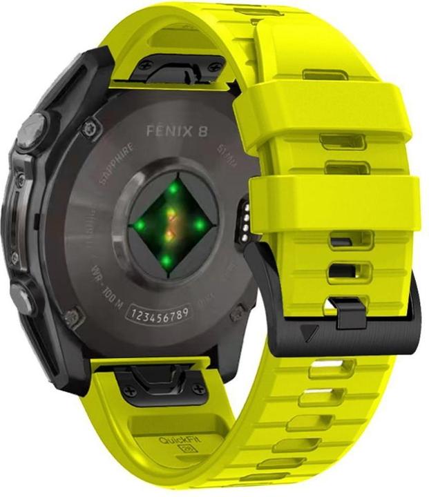 Produktbild Tech-Protect SILICONE LINE GARMIN FENIX 5X / 5X PLUS / 6X / 6X PRO / 7X / 8 (51 MM) LIME