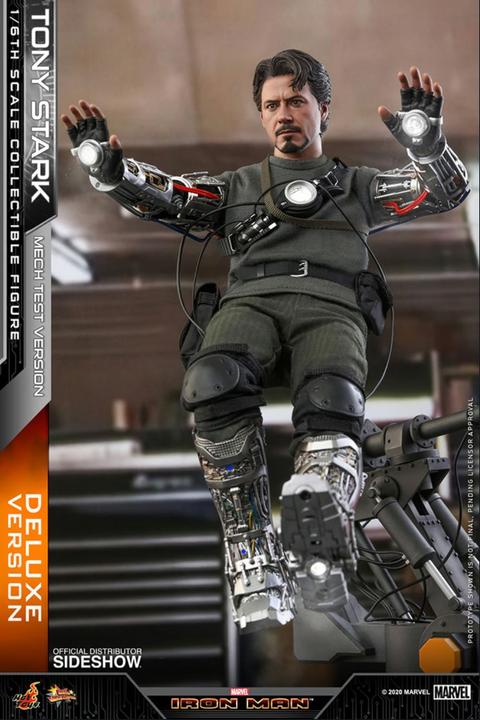 Immagine prodotto Hot Toys Iron Man "Tony Stark - Mech Test - Versione DLX" 1/6 Capolavoro del cinema