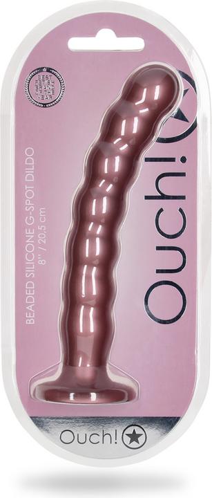 Actual product image Ouch! Beaded G-Spot Dildo - 8" / 20,5 cm