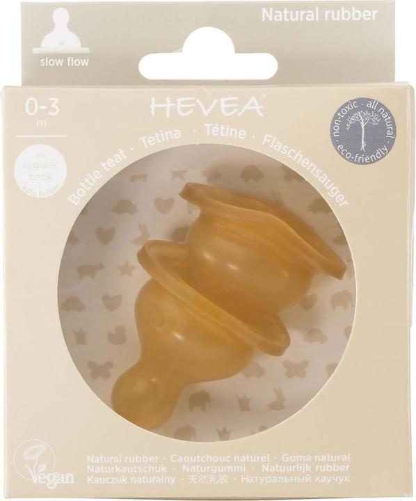 Actual product image Hevea Teats slow flow 2 pieces
