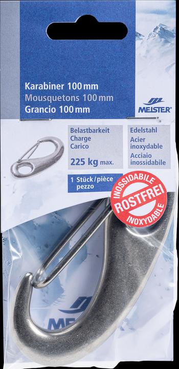 Produktbild Meister Karabinerhaken Edelstahl 100x45 mm