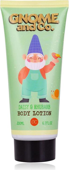 Produktbild Accentra Bodylotion GNOME & CO. in Tube, 200ml, Duft: Daisy & Rhubarb, Farbe: hellgrün/rot/weiss, VE 6/24 (Körpercreme, 200 ml)
