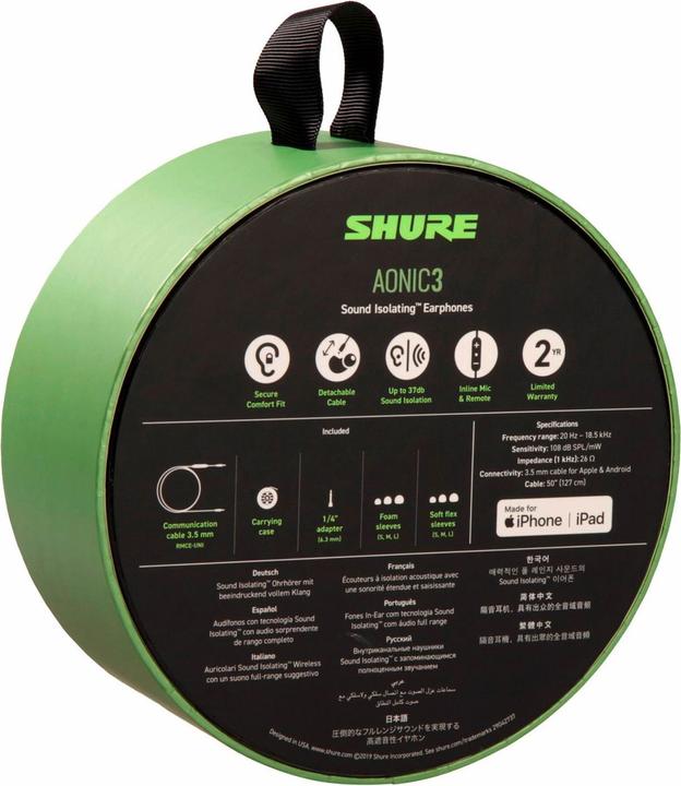 Produktbild Shure Aonic 3 (ANC, Kabelgebunden)