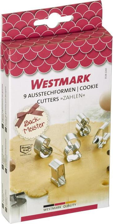 Produktbild Westmark Zahlen-Ausstechformen Set 9-tlg