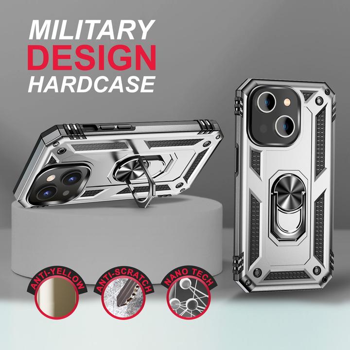 Immagine prodotto Nalia Coperchio ad anello antiurto in stile militare (Apple iPhone 14 Plus)