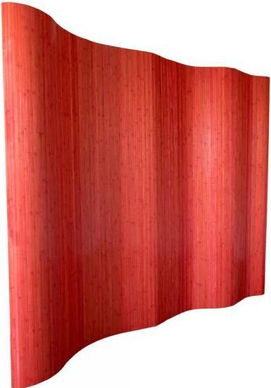 Produktbild Homestyle4u Paravent Raumteiler Trennwand Bambus Sichtschutz spanische Wand rot