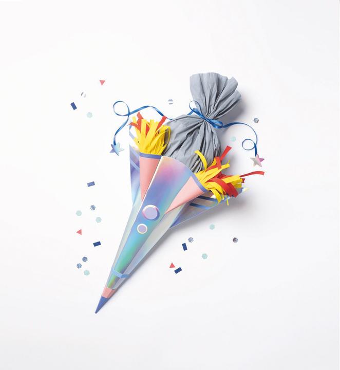 Image du produit Folia Set de bricolage cornet pour écolier Space School (68 cm, 7 x)