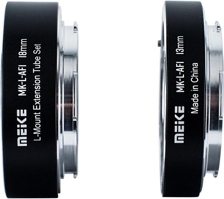 Actual product image Meike AF Macro Extension Tube Set L Mount Metal (Macro intermediate ring)