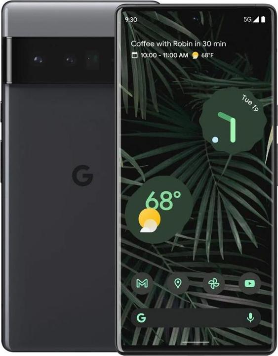 Produktbild Google Pixel 6 Pro (256 GB, Stormy Black, 6.70", SIM + eSIM, 50 Mpx, 5G)