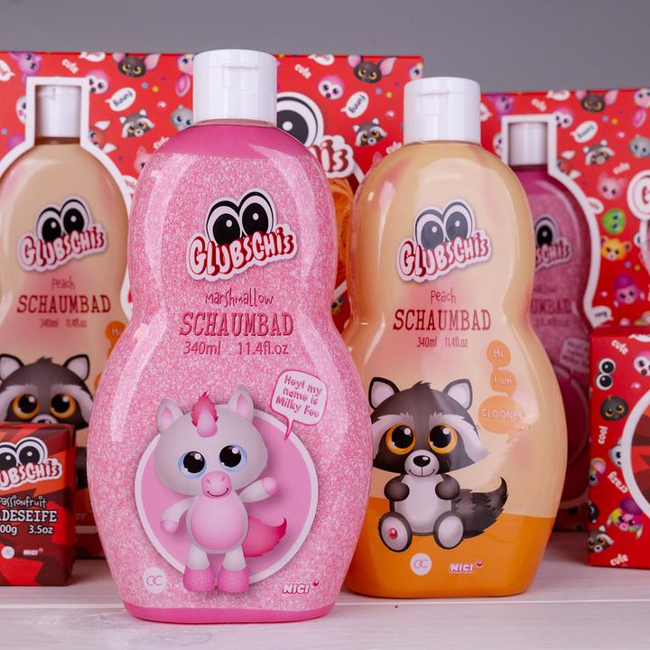 Actual product image Accentra Foam bath in bottle, 340ml, motif/fragrance: Milky Fairy/Marshmallow, pack of 6/24 (340 ml, Bubble bath)