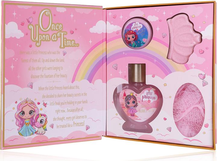 Produktbild Accentra Badeset LITTLE PRINCESS in wiederverwendbarer Geschenkbox in Buchform, inkl. 80ml Schaumbad, 50g Bad (Haarpflege set)