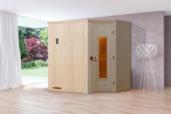 Produktbild Weka Holzbau Element-Ecksauna VARBERG 1 HT (Ohne Ofen)