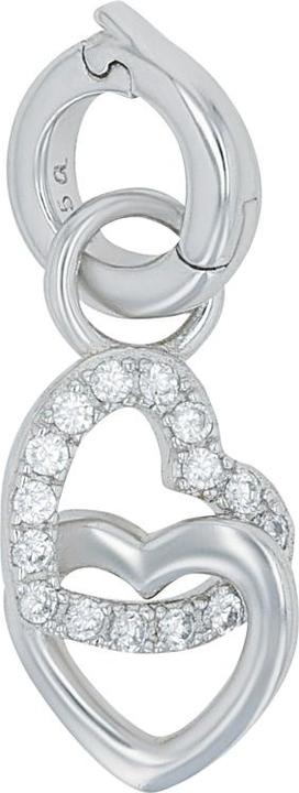 Produktbild Amor Charms für Damen, 925 Sterling Silber, Zirkonia synth. | Herz (Silber 925)