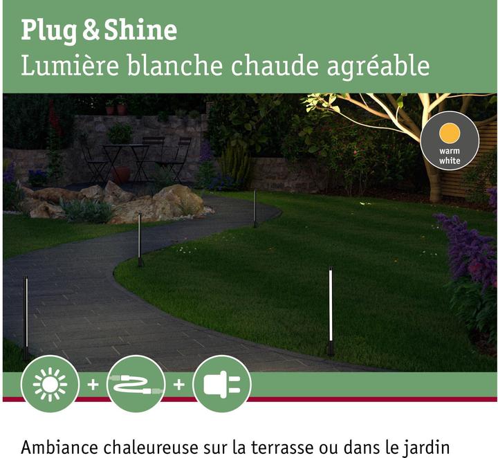 Image du produit Paulmann Plug & Shine Lightstick d'extérieur (490 lm, IP44)