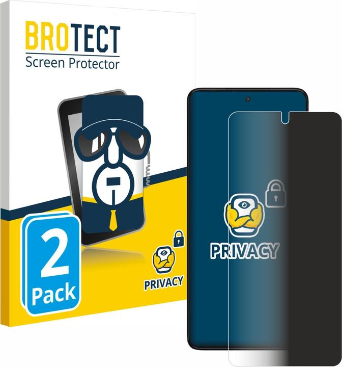 Actual product image BROTECT Anti-spy privacy film Blue light protection film (2 Piece, Motorola Edge 30)