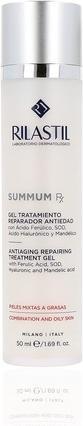 Produktbild Rilastil Summum Rx Anti-Aging Repair Gel with Folic Acid, Hyaluronic Acid and Almond Acid for Mixed and Oily (Körpergel, 50 ml)