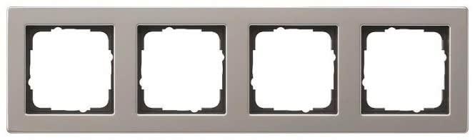 Produktbild Gira 021433 Abdeckrahmen 4f E2 Edelstahl
