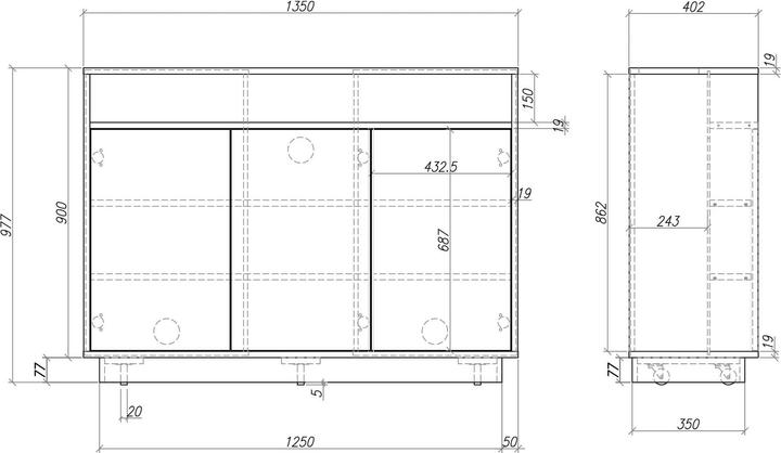 Immagine prodotto Multibrackets Sollevatore TV AV per mobili, bianco max. 50 kg (55", 50 kg)