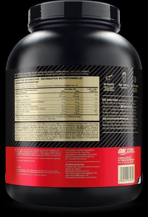 Immagine prodotto Optimum Nutrition 100% Whey Gold Standard (Banana, 1 pz., 2273 g)