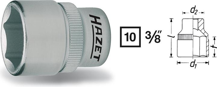 Productafbeelding HAZET Externe zeskantbussen (17 mm)