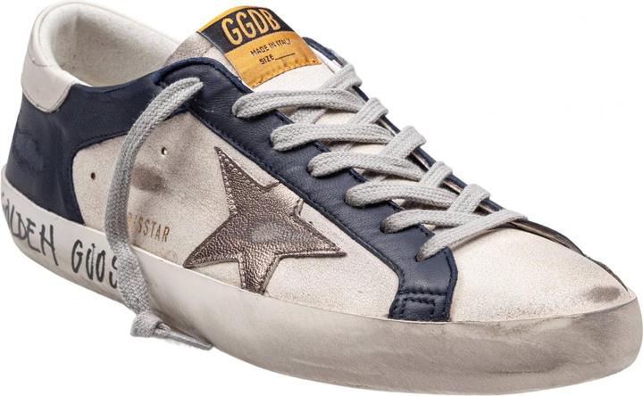 Produktbild Golden Goose super star sneakers in leather and suede with laminated star (43)