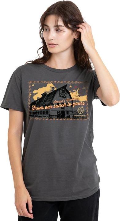 Actual product image Yellowstone Unisex Adult Seasons Greetings From The Christmas T-Shirt (M)
