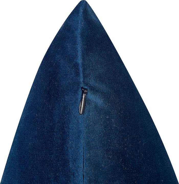 Produktbild Beliani Dekokissen Samt Marineblau Tiermotiv 45 x 45 cm 2er Set MARULA (45 x 45 cm)