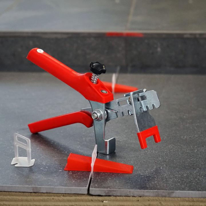 Produktbild XPOtool Fliesen Nivelliersystem Set 1000 Keile 1000 Laschen 1,5mm Nivellierzange
