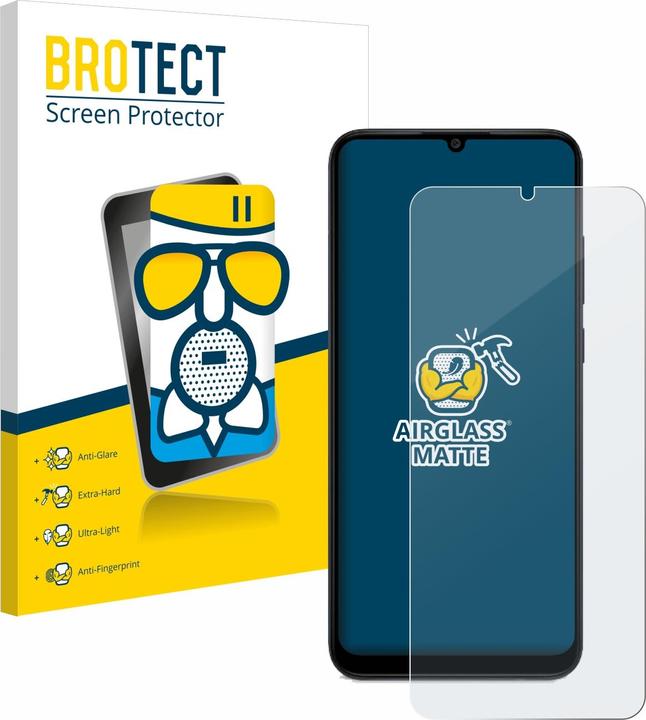 Productafbeelding BROTECT AirGlass Matte kogelwerende glasfolie (1 Stuk, Samsung Galaxy A04)