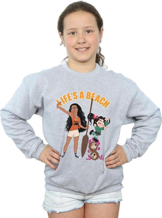 Image du produit Disney - Sweat WRECK IT RALPH MOANA AND VANELLOPE - Fille (128)