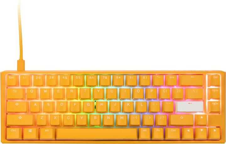 Produktbild Ducky One 3 Yellow SF Gaming Tastatur, RGB LED - MX-Red (US) (US, Kabelgebunden)